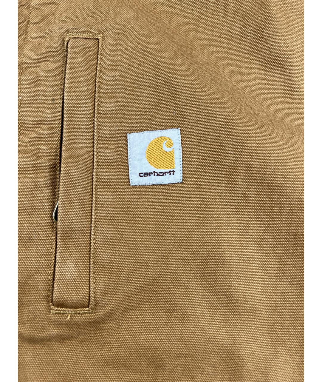 CARHARTT Коричневый хлопковый жилет, фото 2