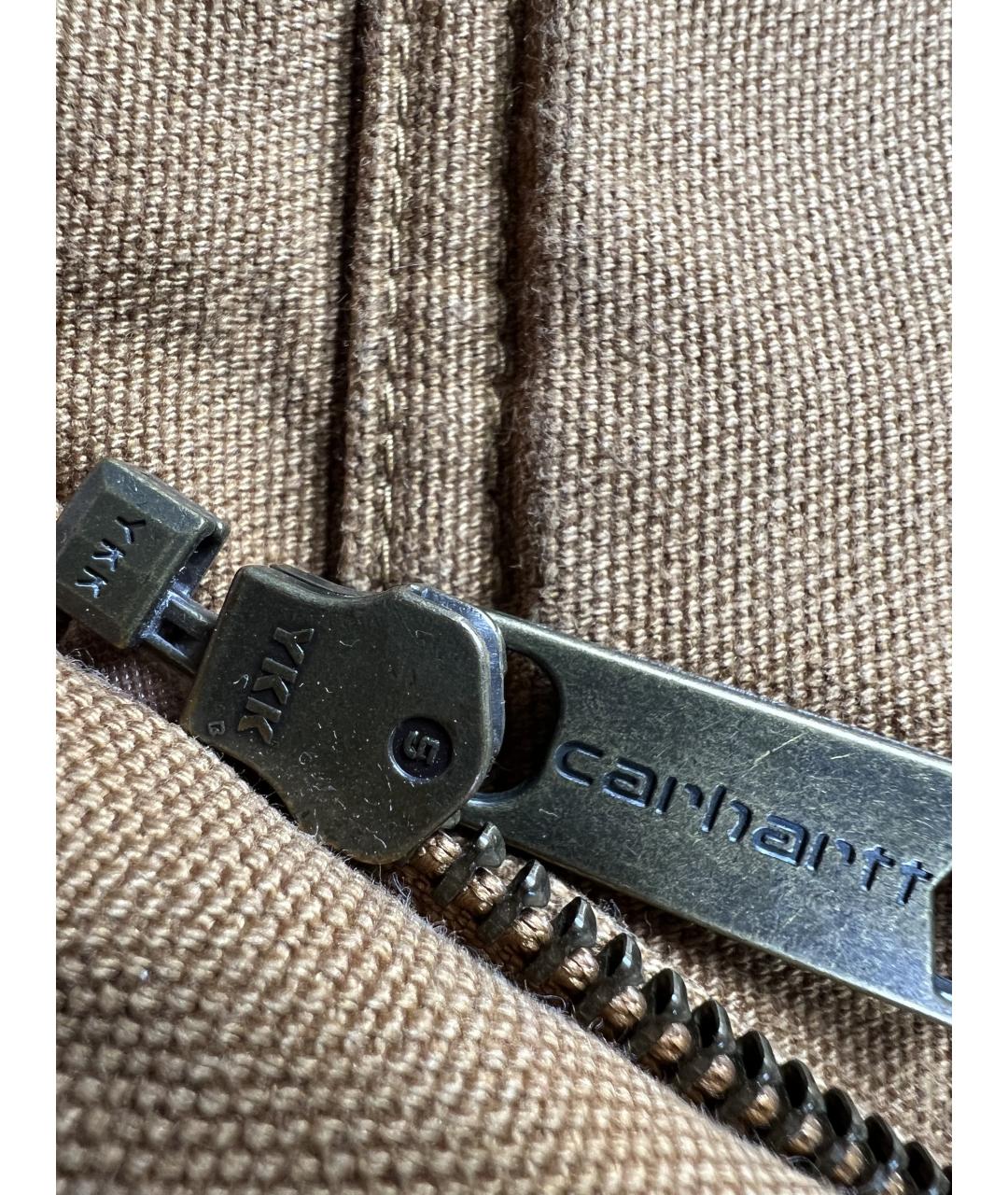 CARHARTT Коричневый хлопковый жилет, фото 3