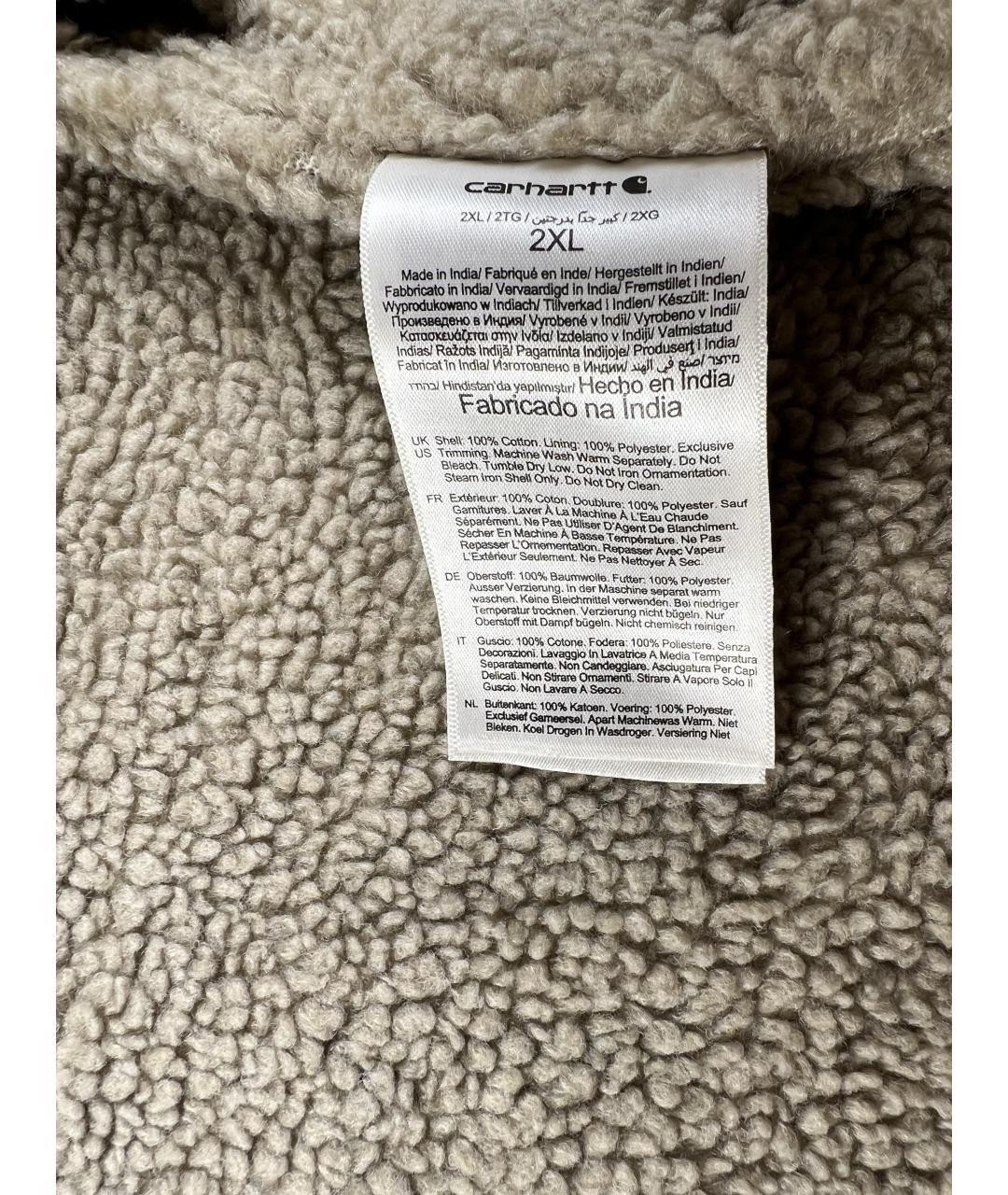 CARHARTT Коричневый хлопковый жилет, фото 5