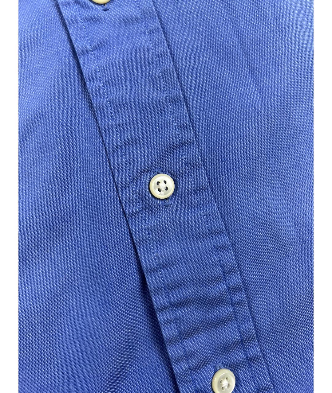 POLO RALPH LAUREN Голубая хлопковая классическая рубашка, фото 5