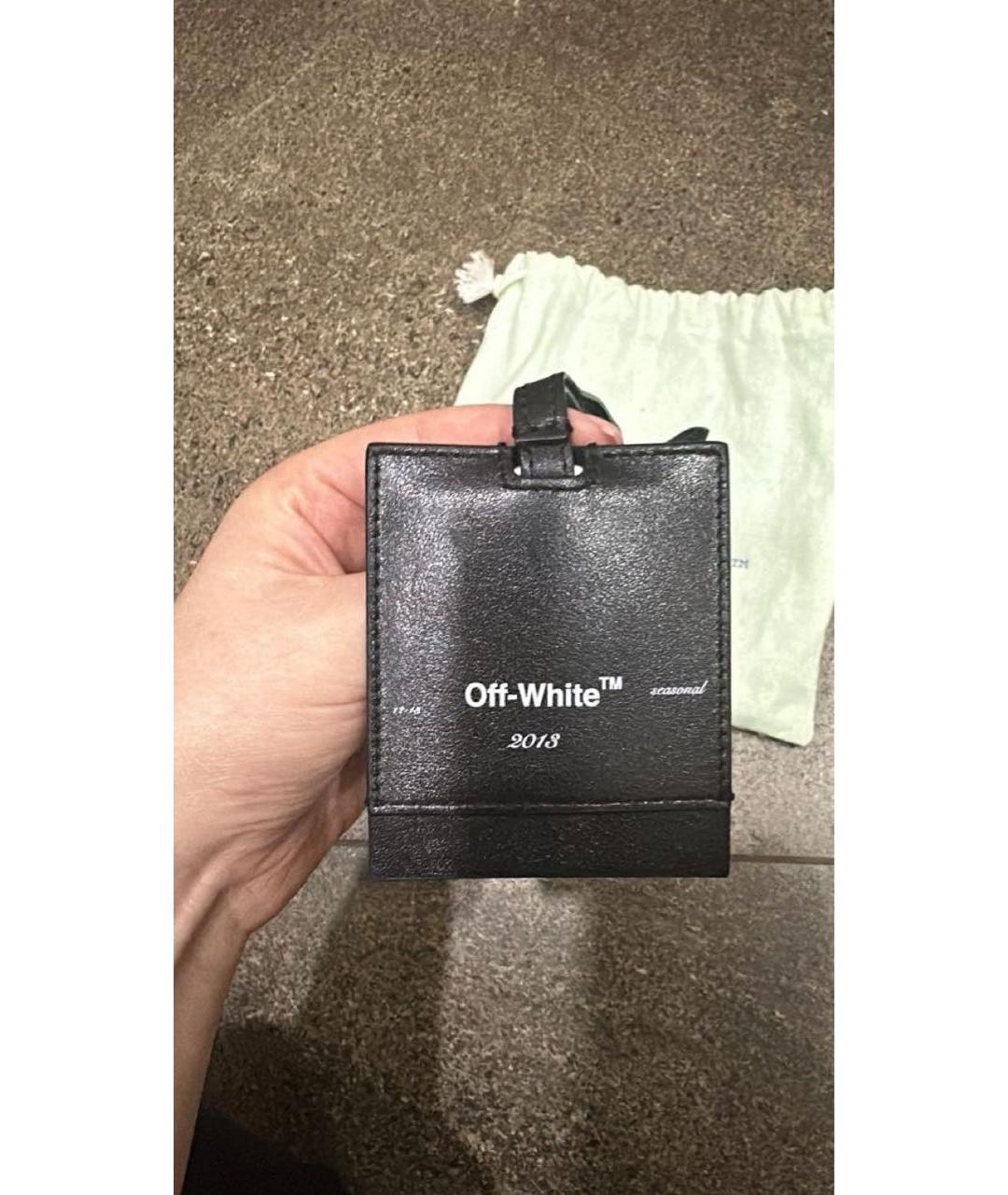 OFF-WHITE Черная ключница, фото 6