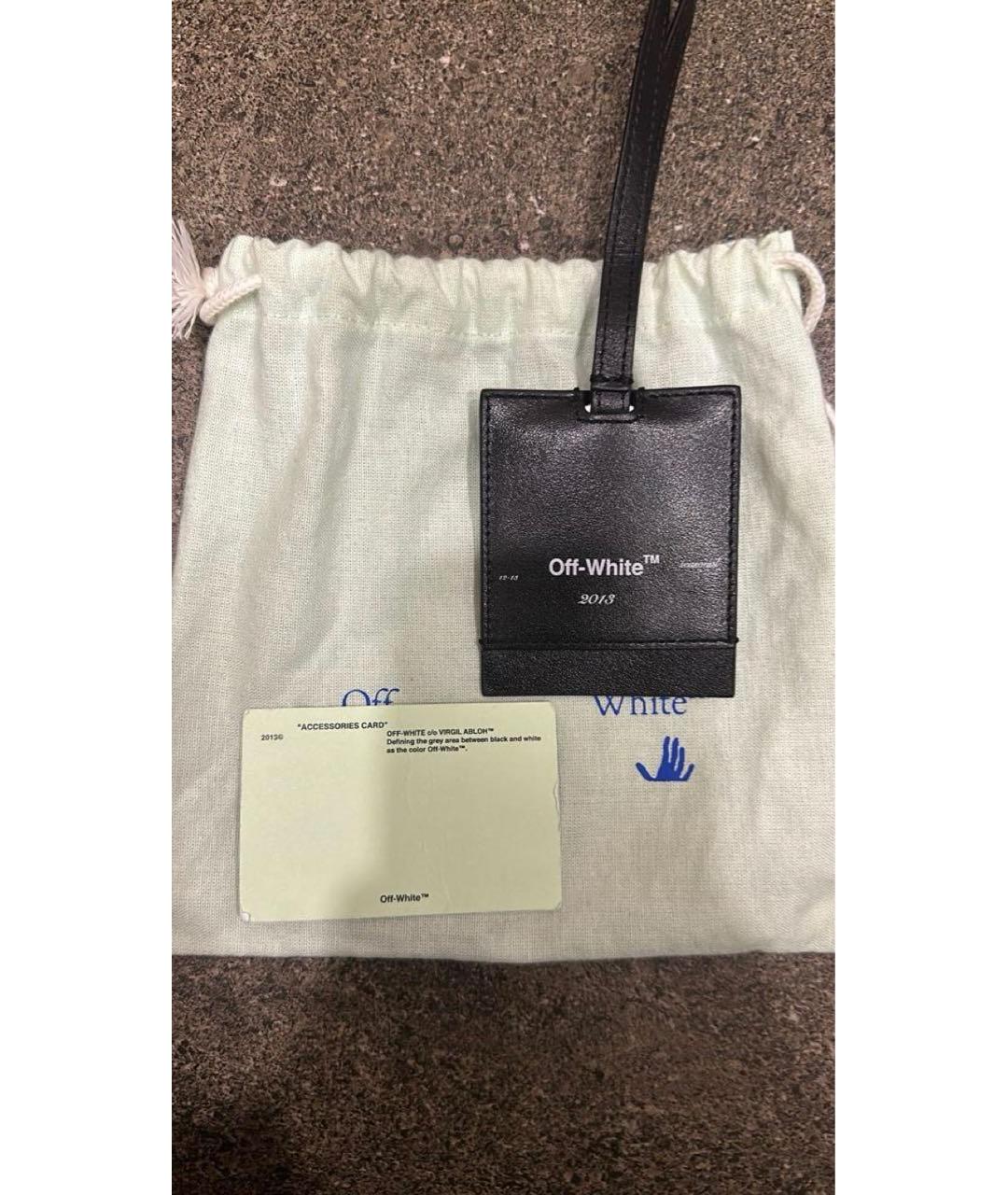 OFF-WHITE Черная ключница, фото 4