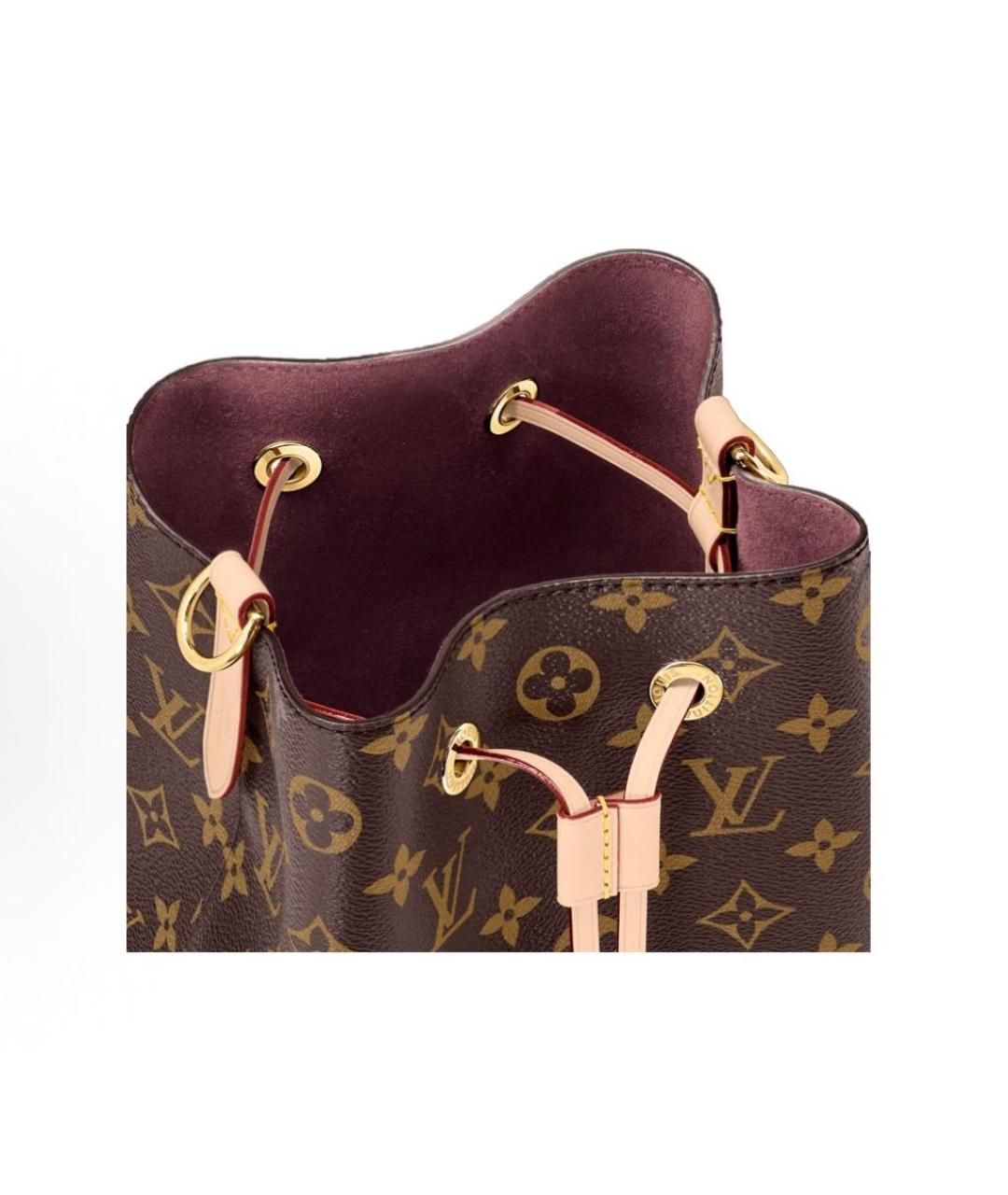 LOUIS VUITTON Коричневая сумка с короткими ручками, фото 4