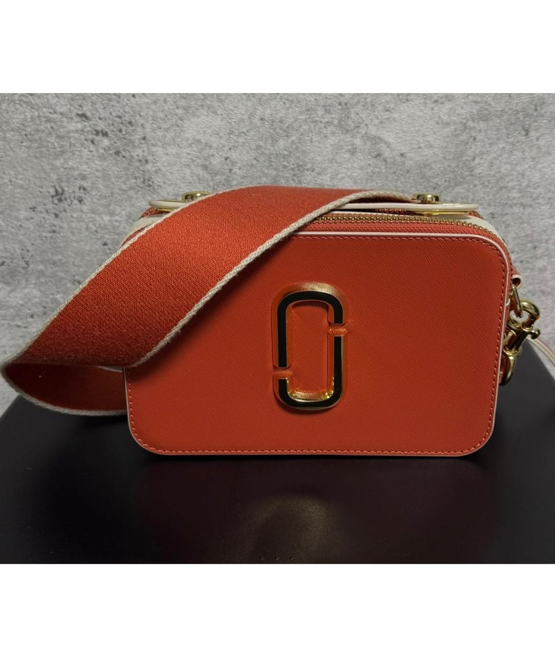 MARC JACOBS Оранжевая кожаная сумка через плечо, фото 5