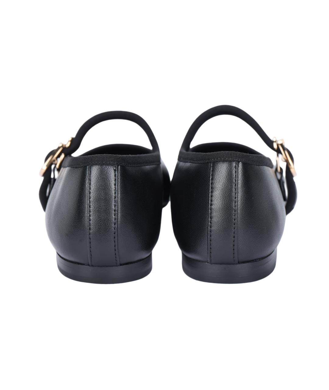 CHANEL Черные кожаные балетки, фото 4