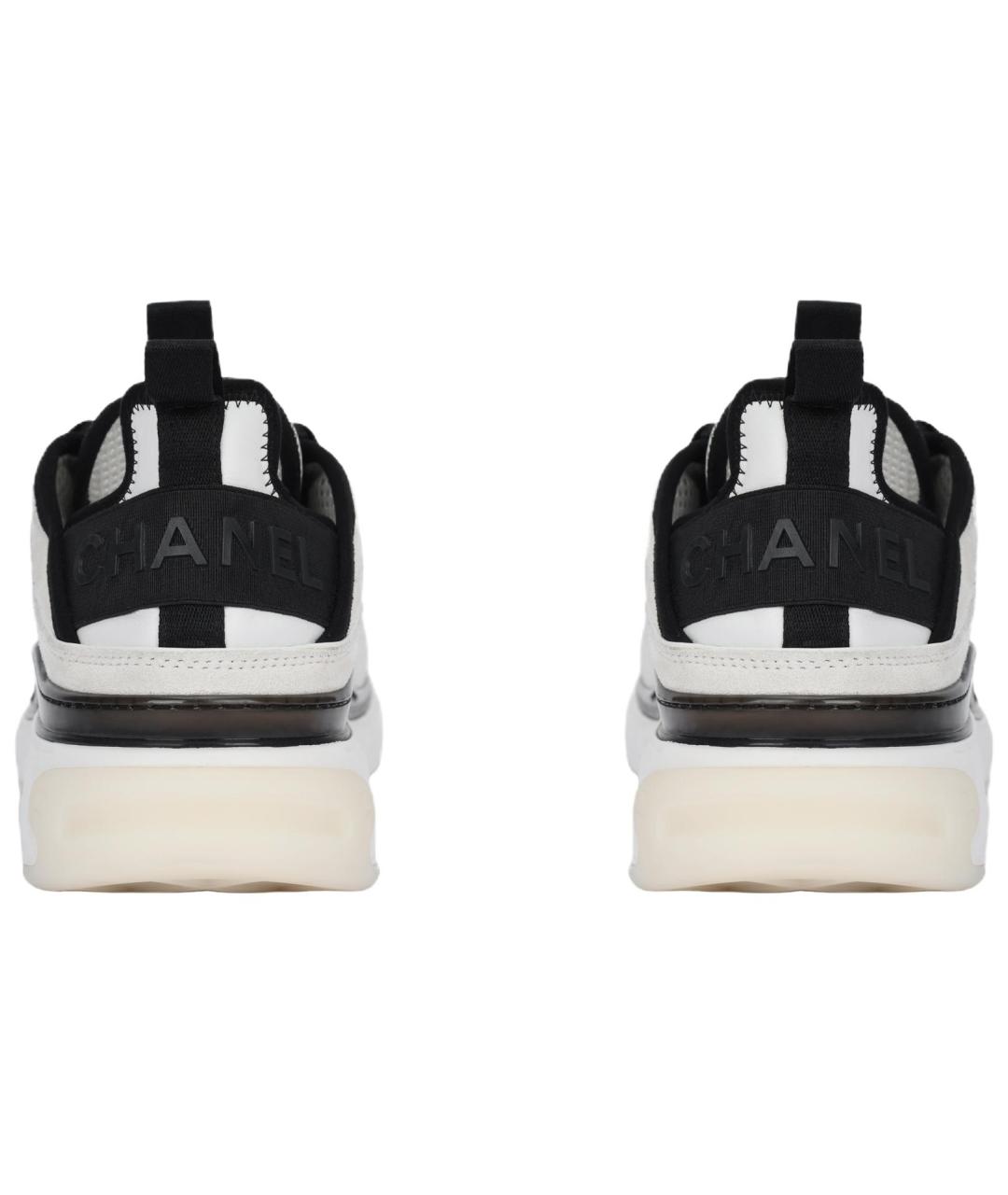 CHANEL Белые текстильные кроссовки, фото 3