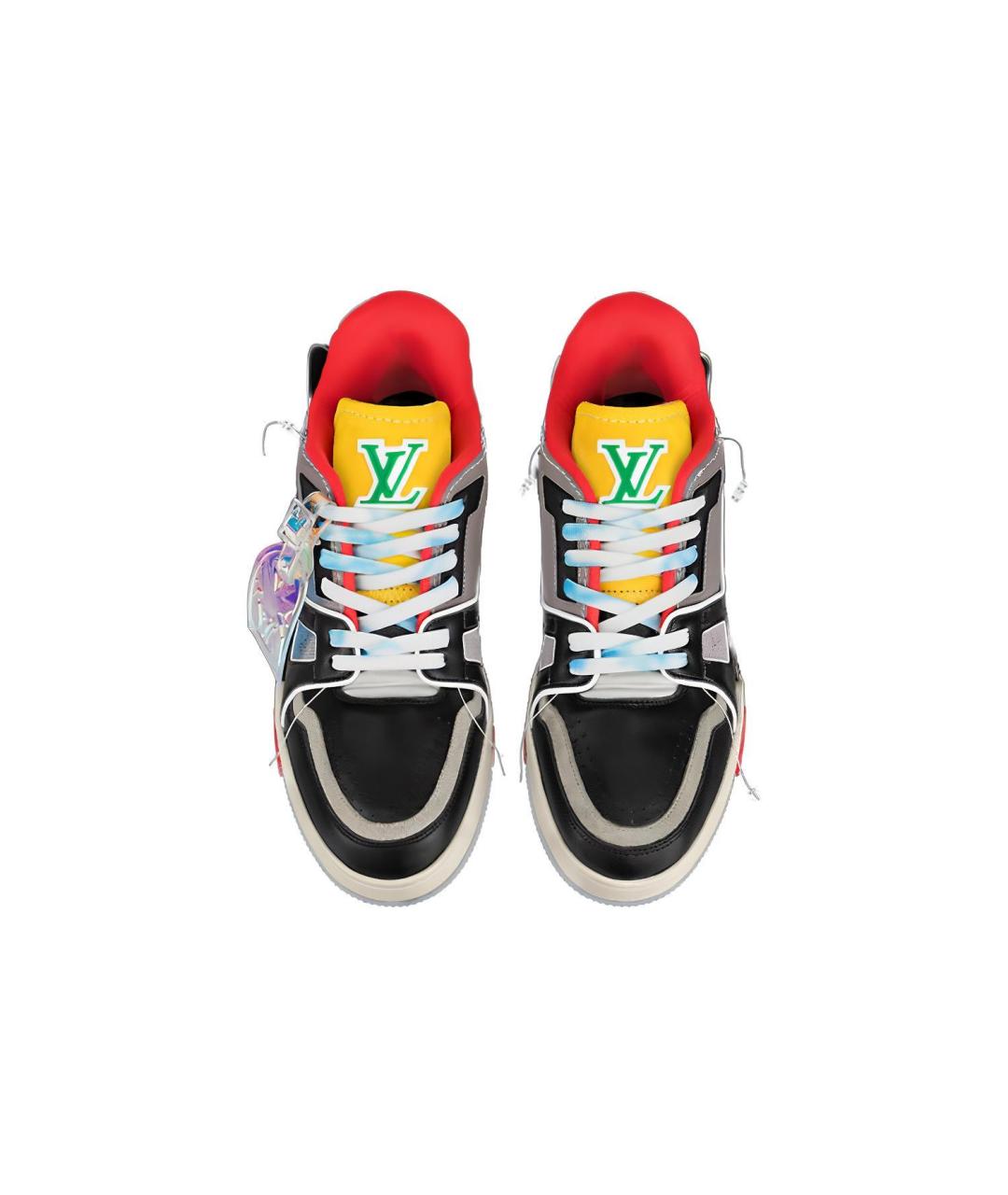 LOUIS VUITTON Мульти кожаные низкие кроссовки / кеды, фото 3