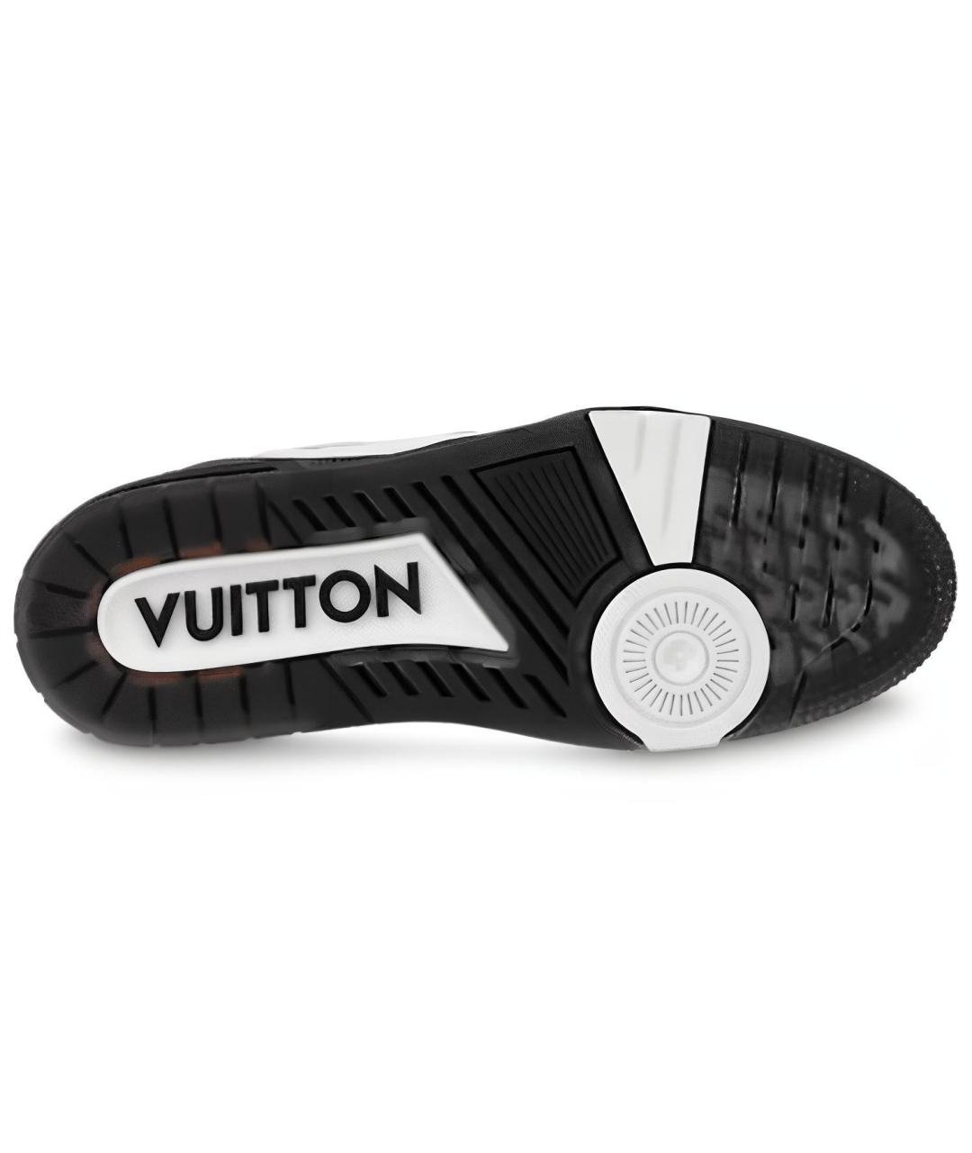 LOUIS VUITTON Белые кожаные низкие кроссовки / кеды, фото 5