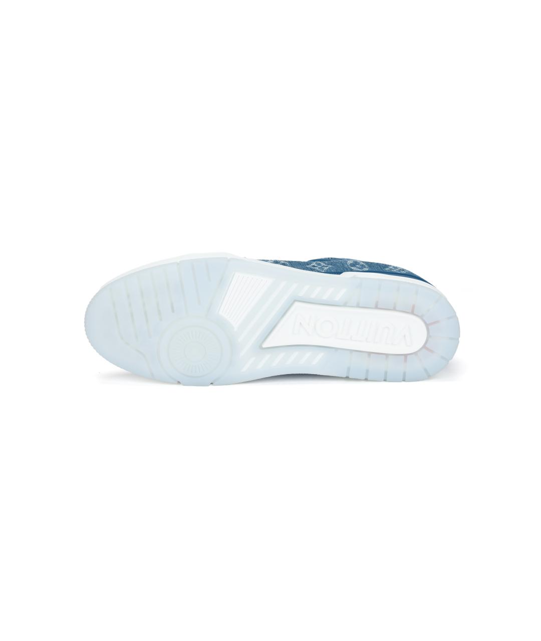 LOUIS VUITTON Синие низкие кроссовки / кеды, фото 5