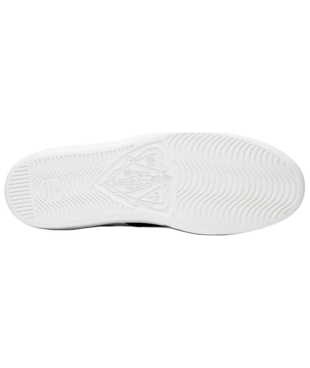 GUCCI Белые кожаные низкие кроссовки / кеды, фото 6