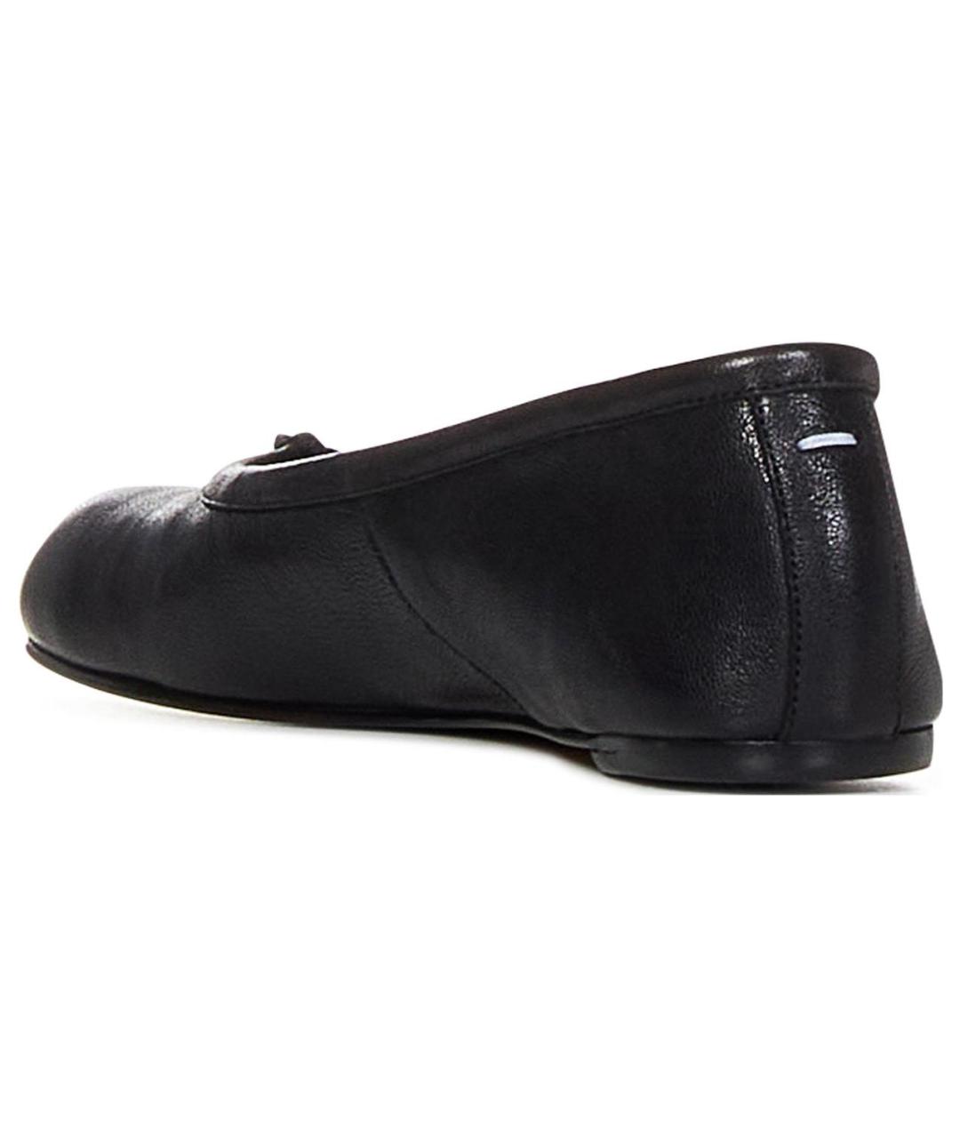 MAISON MARGIELA Черные кожаные балетки, фото 4