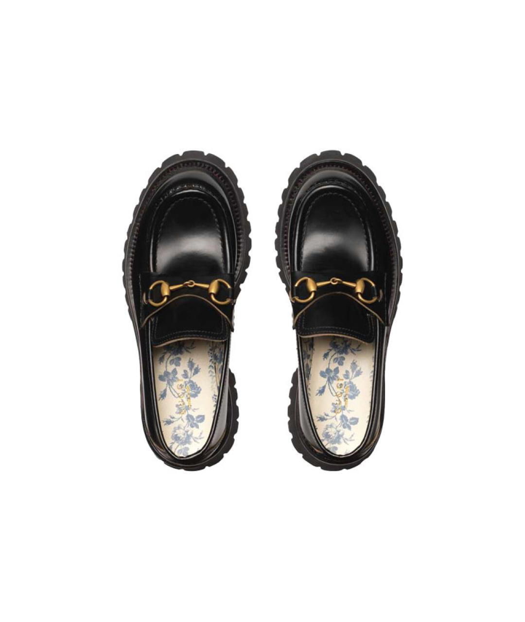 GUCCI Черные кожаные лоферы, фото 4