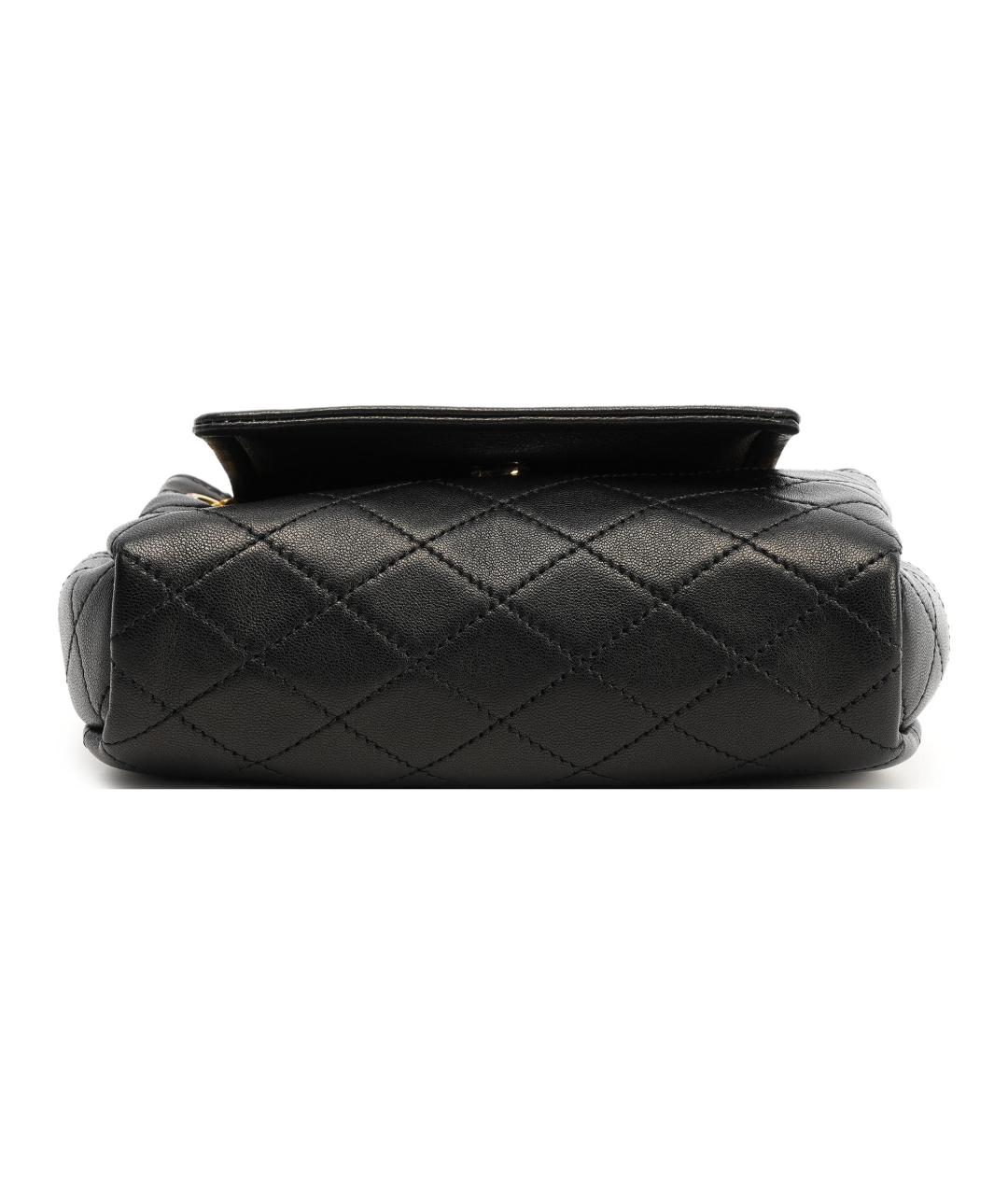 SAINT LAURENT Черная кожаная сумка через плечо, фото 4