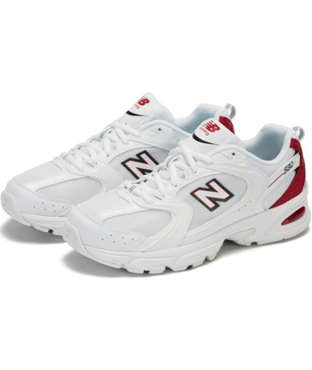 NEW BALANCE Белые кожаные кроссовки, фото 2