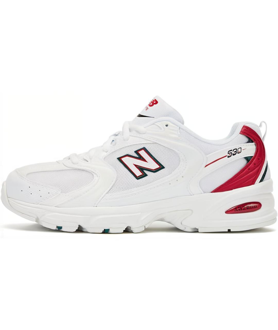 NEW BALANCE Белые кожаные кроссовки, фото 6