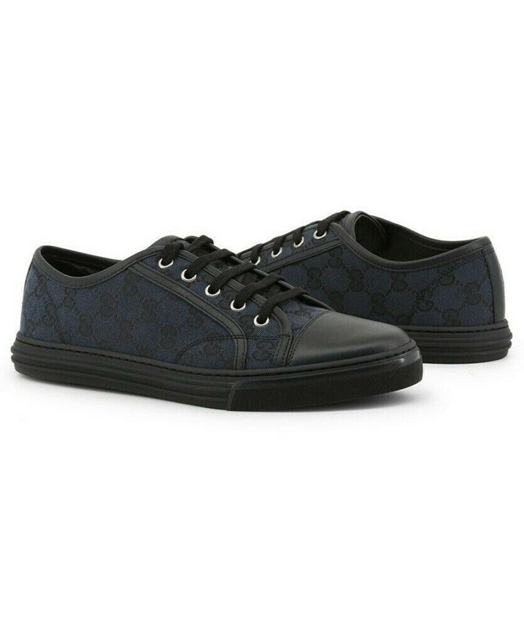 GUCCI Синие текстильные кеды, фото 4