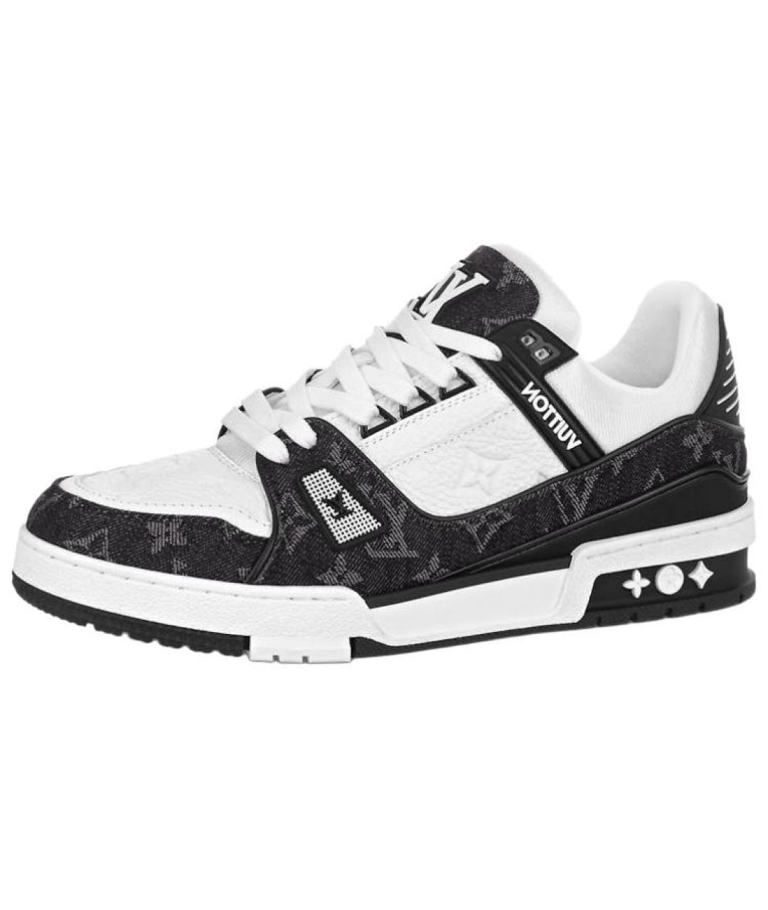 LOUIS VUITTON Белые кожаные кроссовки, фото 3