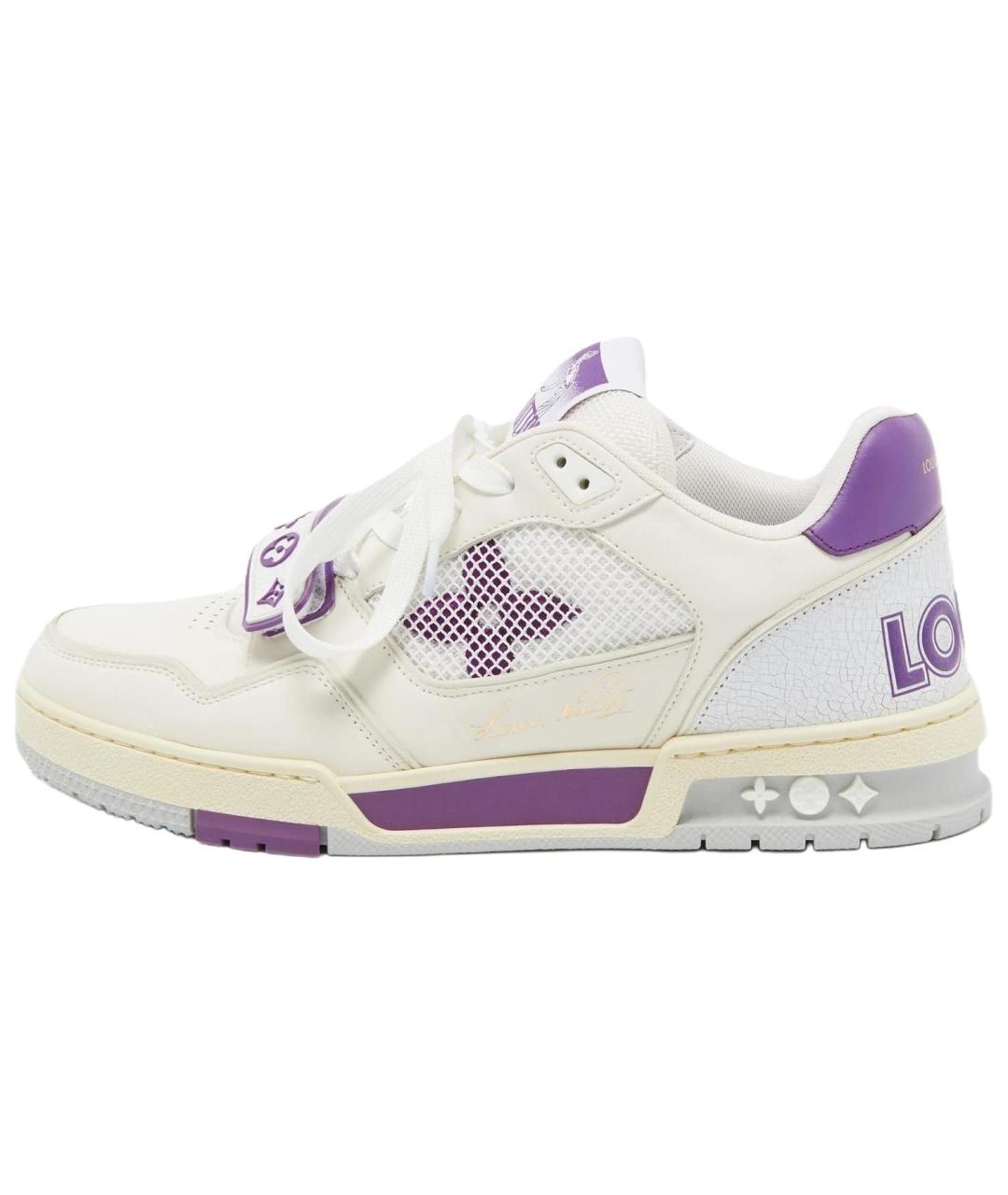 LOUIS VUITTON Фиолетовые низкие кроссовки / кеды, фото 2