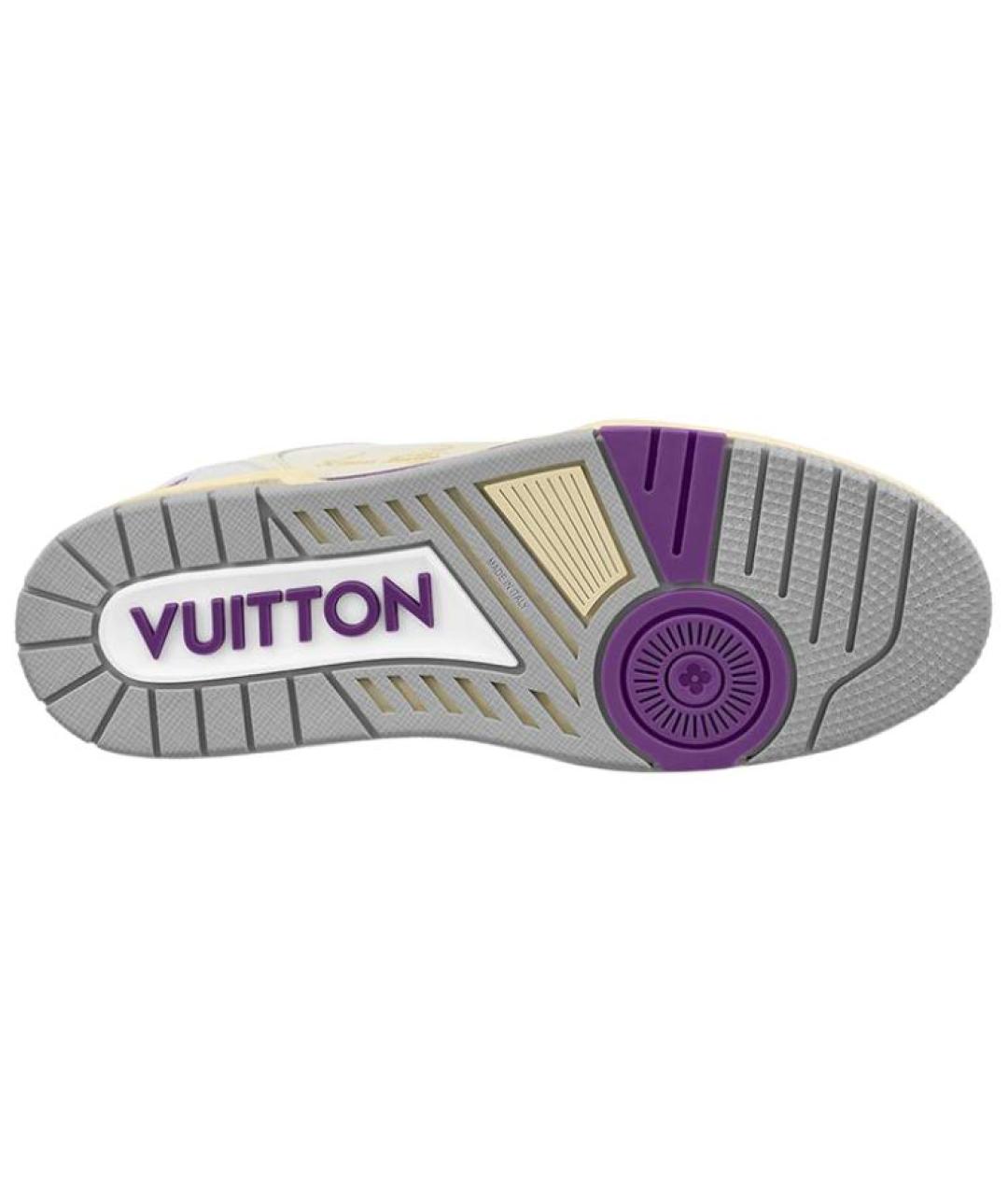 LOUIS VUITTON Фиолетовые низкие кроссовки / кеды, фото 5