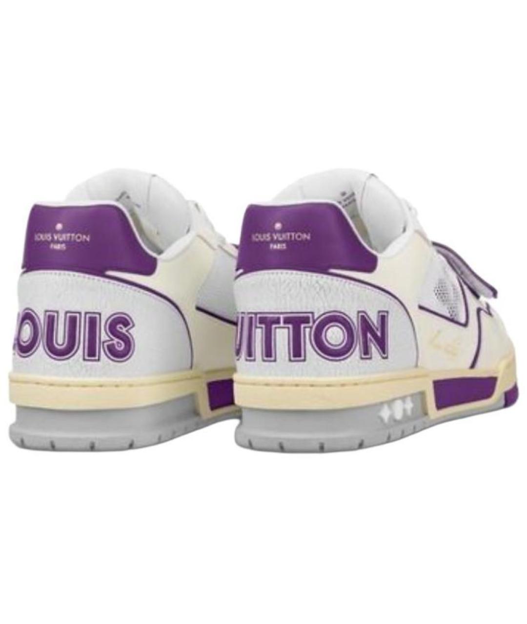 LOUIS VUITTON Фиолетовые низкие кроссовки / кеды, фото 4