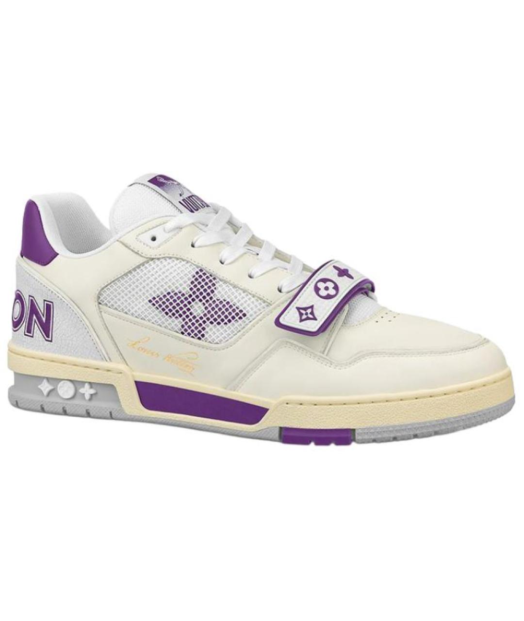 LOUIS VUITTON Фиолетовые низкие кроссовки / кеды, фото 1