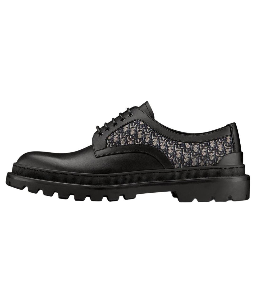 CHRISTIAN DIOR Черные кожаные туфли, фото 6