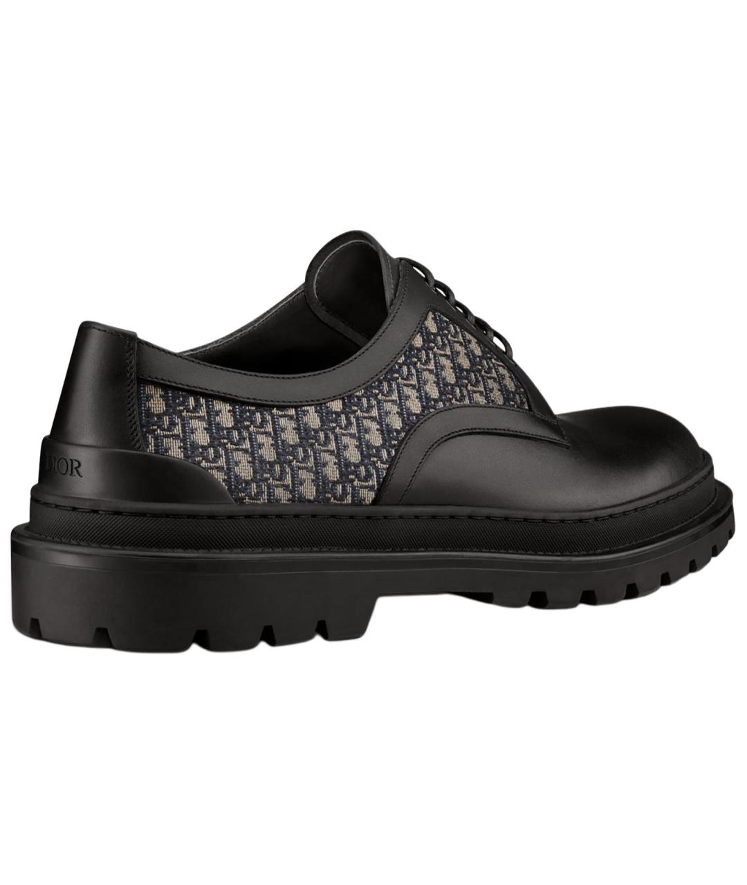 CHRISTIAN DIOR Черные кожаные туфли, фото 5