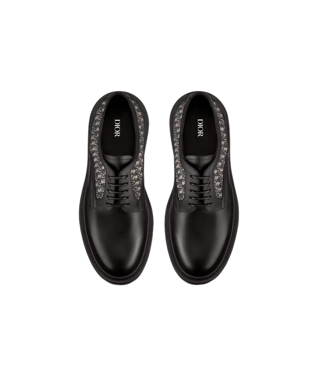 CHRISTIAN DIOR Черные кожаные туфли, фото 4