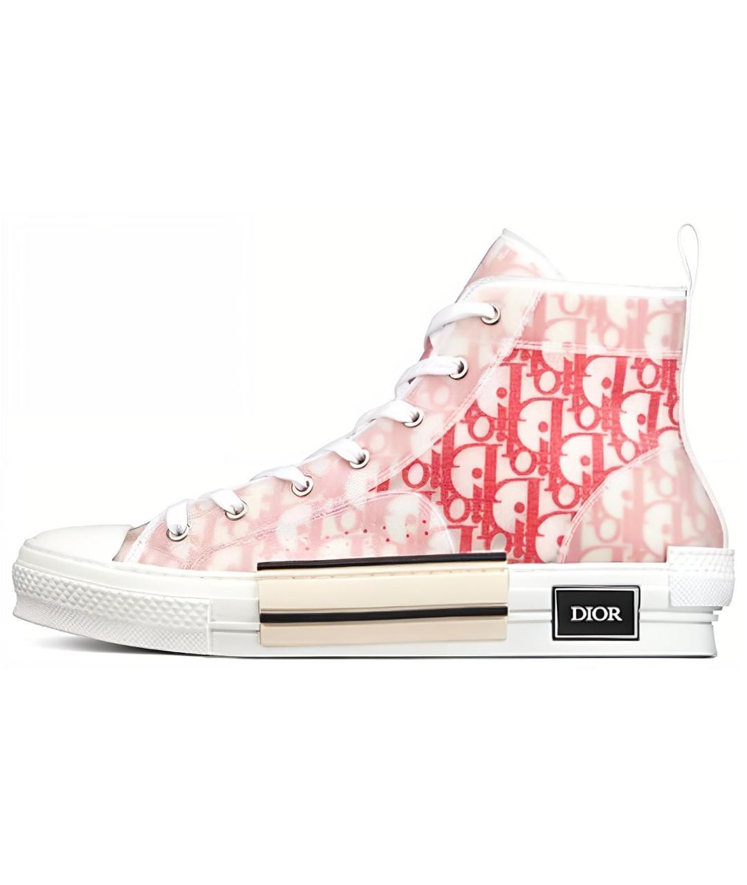 CHRISTIAN DIOR Розовые низкие кроссовки / кеды, фото 2