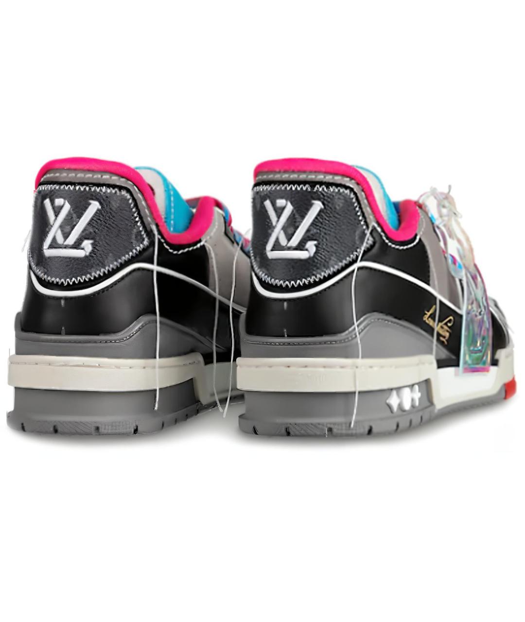 LOUIS VUITTON Мульти кожаные низкие кроссовки / кеды, фото 4