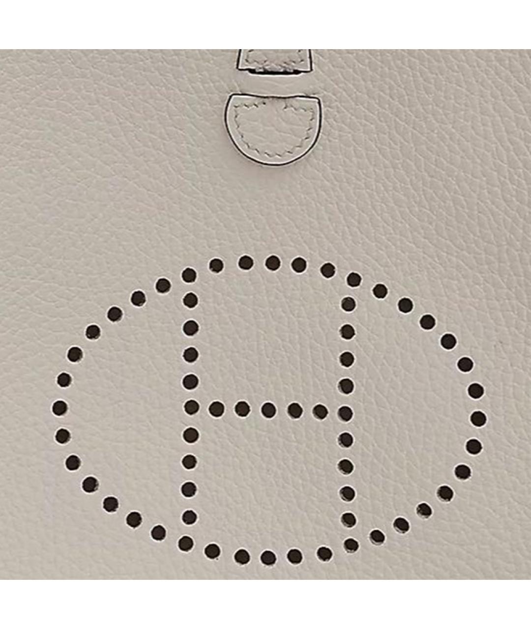 HERMES Белая кожаная сумка через плечо, фото 4