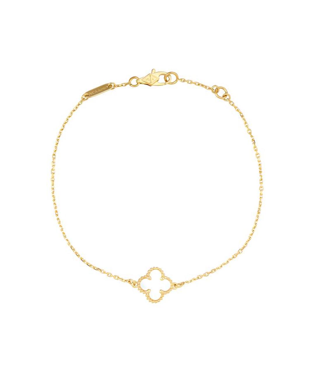VAN CLEEF & ARPELS Белый браслет из желтого золота, фото 1