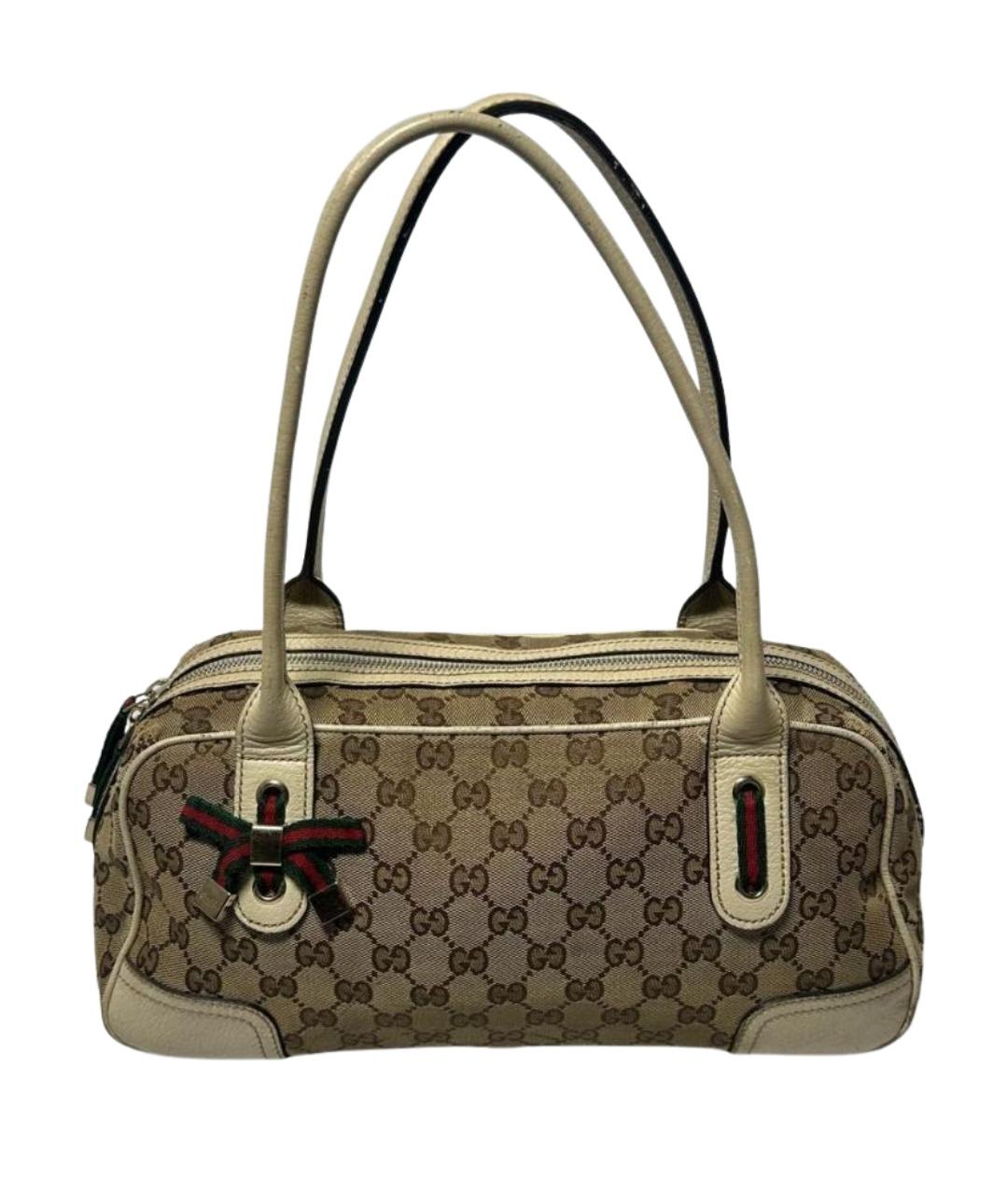 GUCCI Бежевая сумка с короткими ручками, фото 1