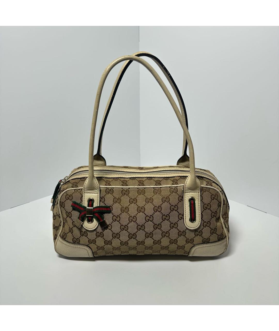 GUCCI Бежевая сумка с короткими ручками, фото 9