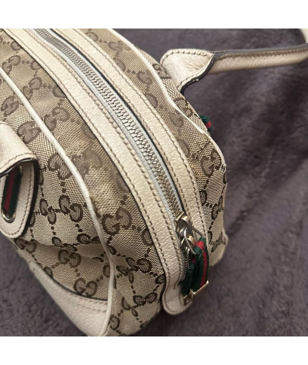 GUCCI Бежевая сумка с короткими ручками, фото 8