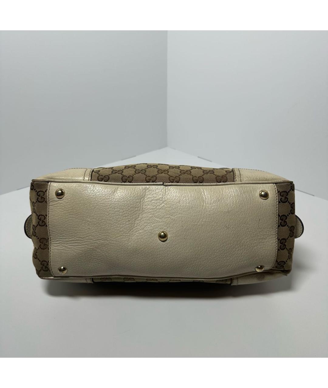 GUCCI Бежевая сумка с короткими ручками, фото 5