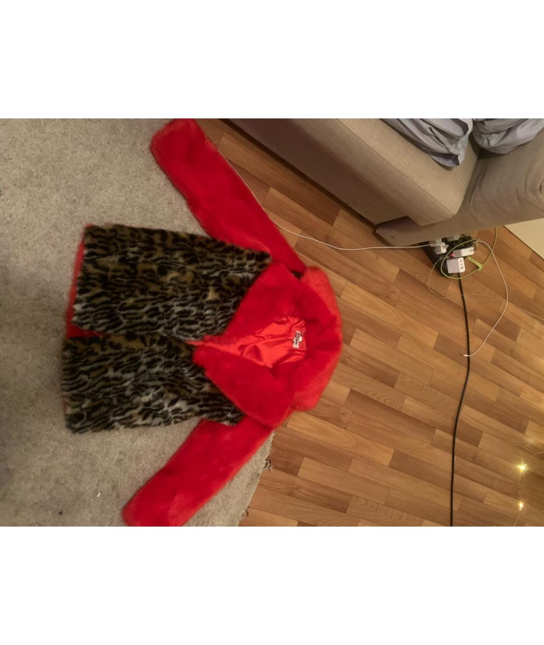 JAKKE Красная полиэстеровая шуба, фото 9