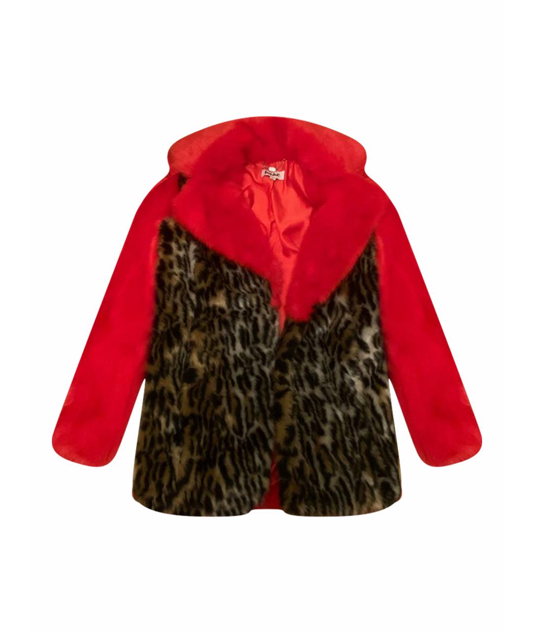 JAKKE Красная полиэстеровая шуба, фото 1