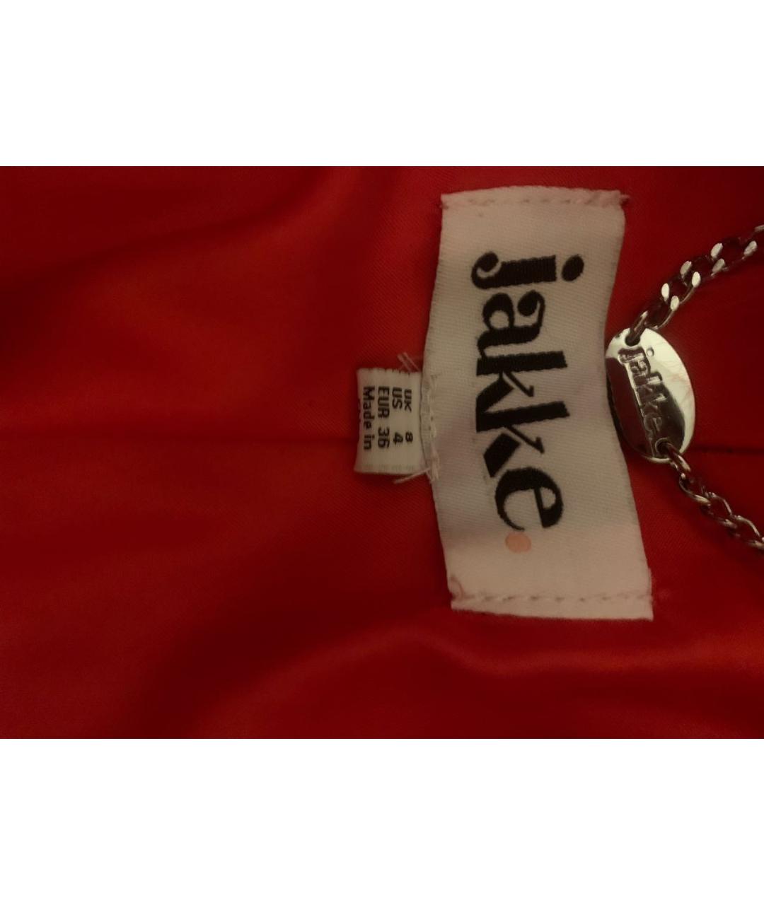 JAKKE Красная полиэстеровая шуба, фото 3