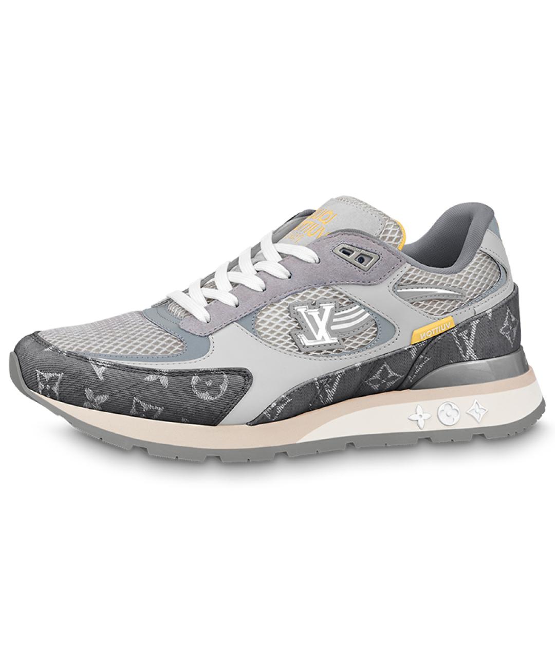 LOUIS VUITTON Серые низкие кроссовки / кеды, фото 2