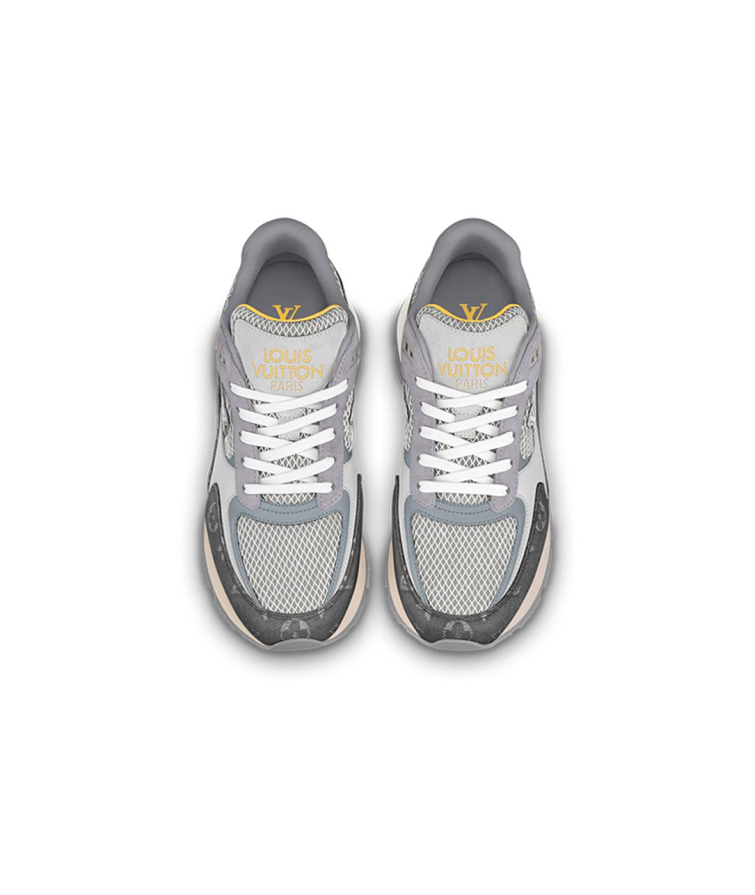 LOUIS VUITTON Серые низкие кроссовки / кеды, фото 5