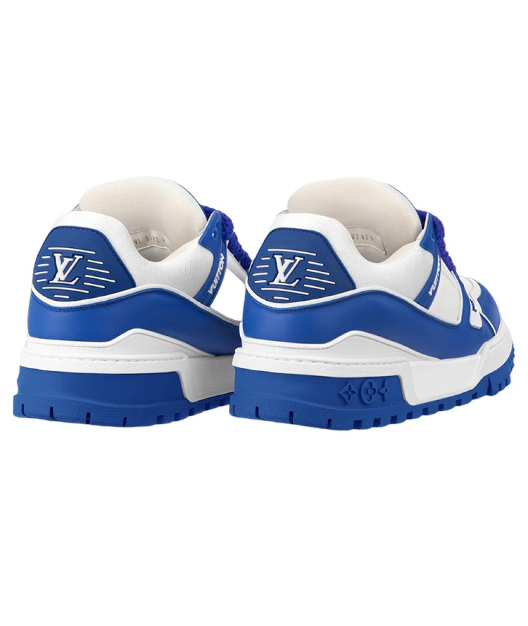 LOUIS VUITTON Синие низкие кроссовки / кеды, фото 4