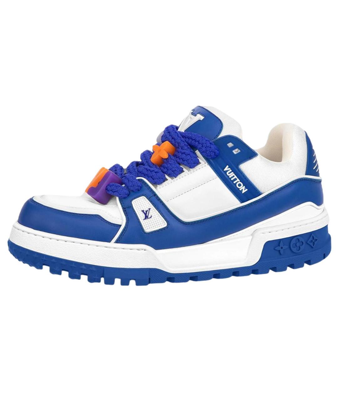 LOUIS VUITTON Синие низкие кроссовки / кеды, фото 2