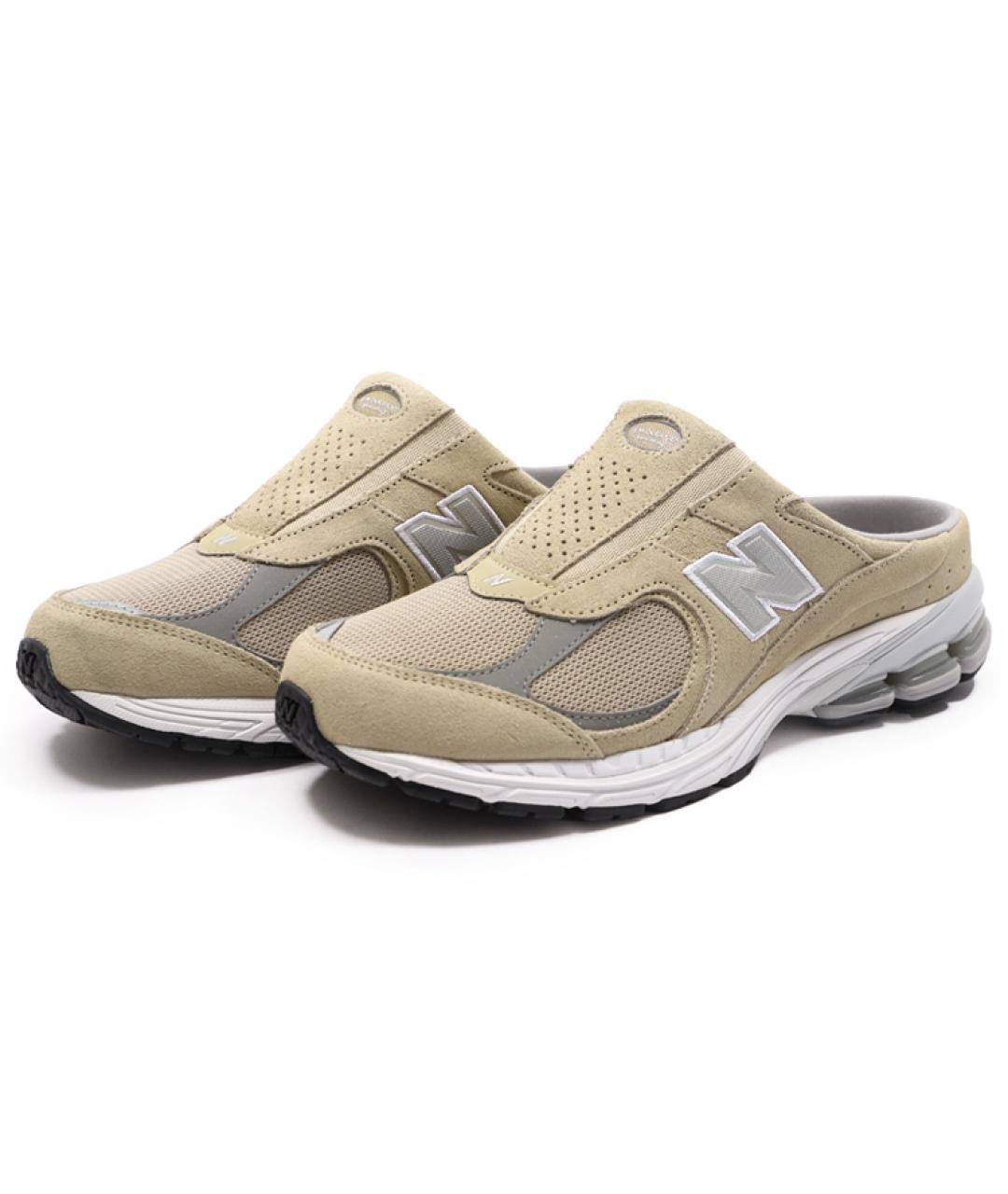 NEW BALANCE Бежевые замшевые низкие кроссовки / кеды, фото 3