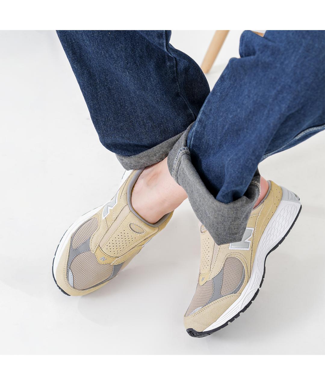 NEW BALANCE Бежевые замшевые низкие кроссовки / кеды, фото 7