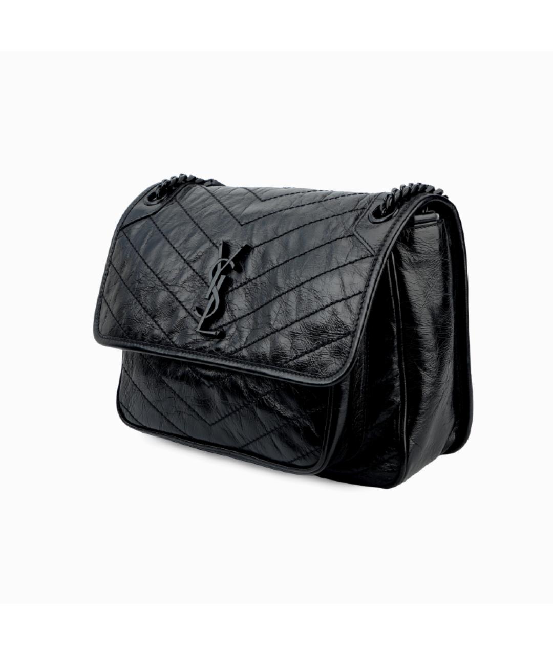 SAINT LAURENT Черная сумка через плечо, фото 3