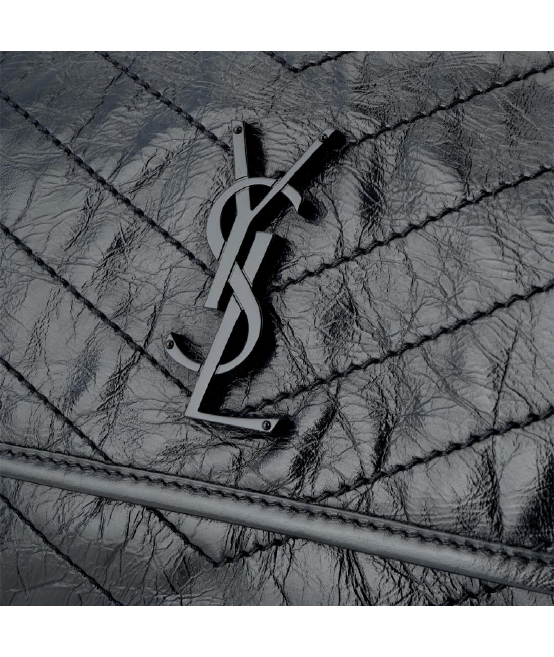 SAINT LAURENT Черная сумка через плечо, фото 8