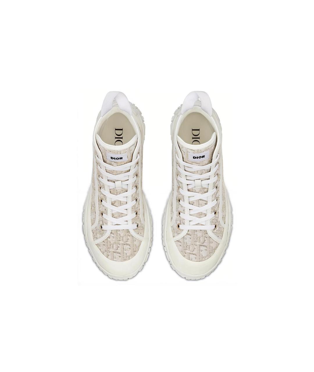 CHRISTIAN DIOR Бежевые низкие кроссовки / кеды, фото 4