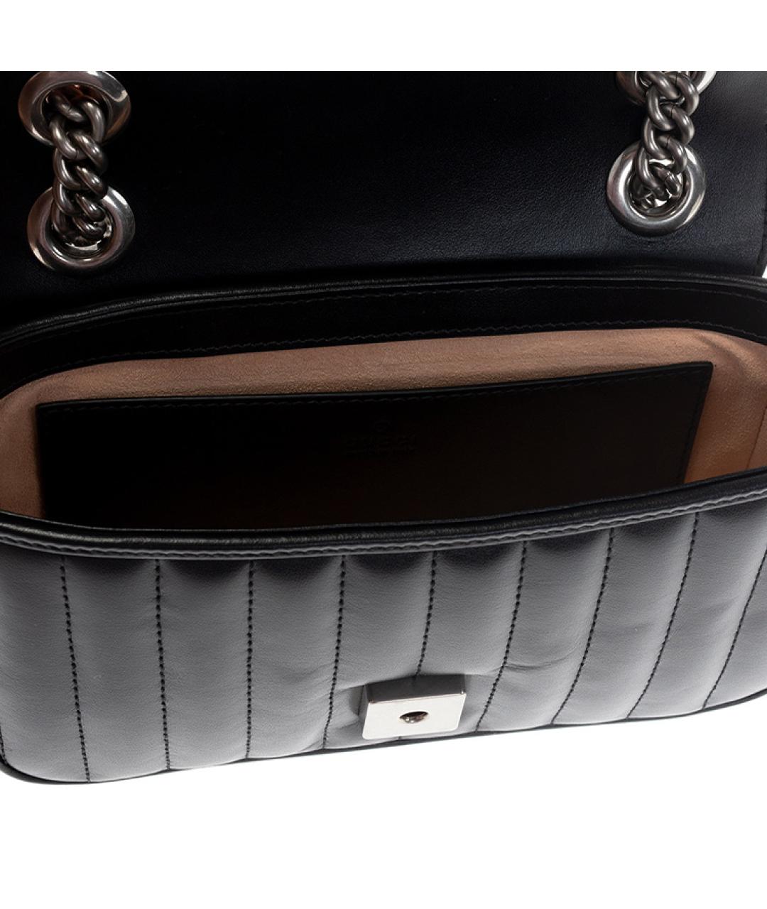 GUCCI Черная кожаная сумка через плечо, фото 4