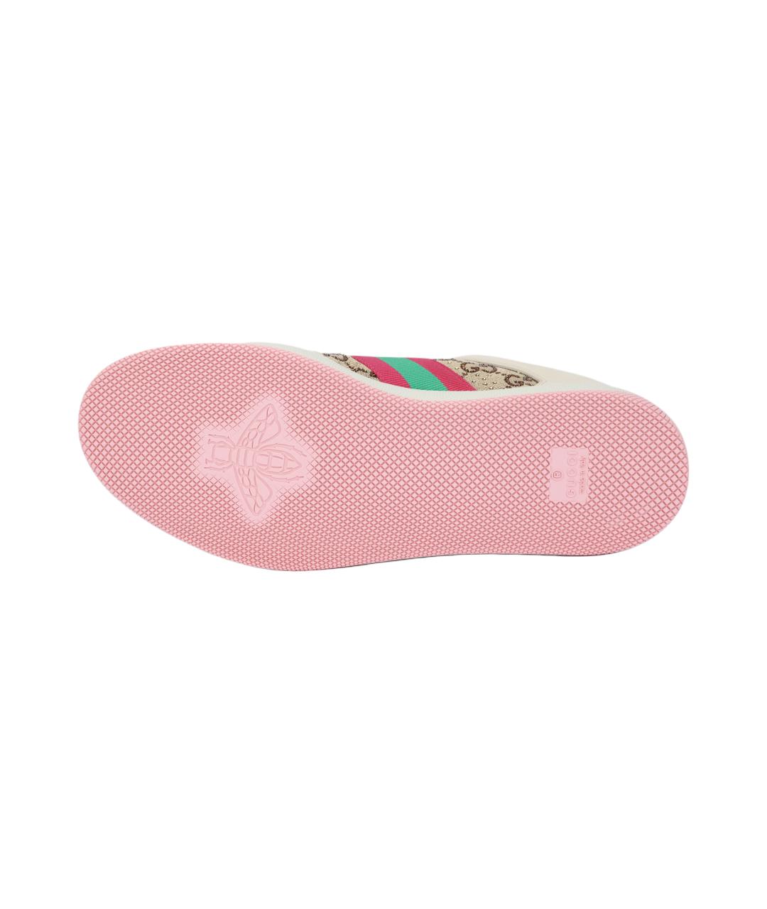 GUCCI Бежевые кроссовки, фото 5